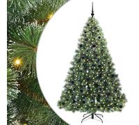vidaXL Árbol de Navidad artificial con 300 LED Verde 210 cm PE y PVC