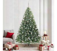 vidaXL Árbol de Navidad artificial con 300 LED Verde 210 cm PE y PVC