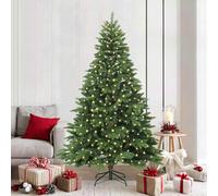 vidaXL Árbol de Navidad artificial con 300 LED Verde 210 cm PE y PVC