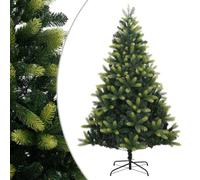 vidaXL Árbol de Navidad artificial con bisagras y soporte 180 cm