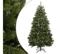 vidaXL Árbol de Navidad artificial con bisagras y soporte verde 180 cm