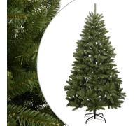 vidaXL Árbol de Navidad artificial 210 cm verde con bisagras y soporte