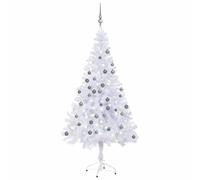 vidaXL Árbol de Navidad artificial con luces y bolas 230 ramas 120 cm