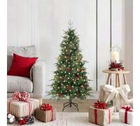 vidaXL Árbol de Navidad artificial con ramas articuladas Verde 120 cm