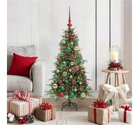 vidaXL Árbol de Navidad artificial con ramas articuladas Verde 120 cm