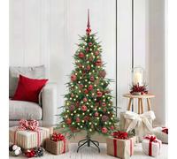 vidaXL Árbol de Navidad artificial con ramas articuladas Verde 150 cm