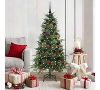 vidaXL Árbol de Navidad artificial con ramas articuladas Verde 150 cm