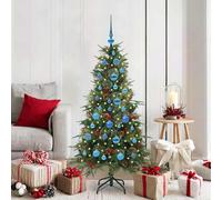 vidaXL Árbol de Navidad artificial con ramas articuladas Verde 150 cm