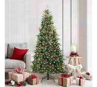 vidaXL Árbol de Navidad artificial con ramas articuladas Verde 180 cm