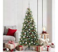 vidaXL Árbol de Navidad artificial con ramas articuladas Verde 180 cm
