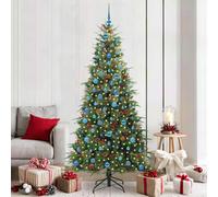 vidaXL Árbol de Navidad artificial con ramas articuladas Verde 210 cm