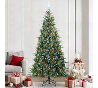 vidaXL Árbol de Navidad artificial con ramas articuladas Verde 240 cm