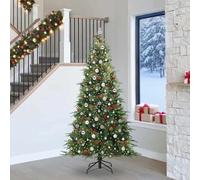 vidaXL Árbol de Navidad artificial con ramas articuladas Verde 240 cm