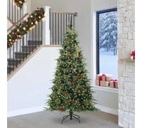 vidaXL Árbol de Navidad artificial con ramas articuladas Verde 240 cm