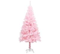vidaXL Árbol de Navidad Artificial con Soporte Invertido Decoración Adornos Festivos Navideño Vacaciones Interior Exterior Rosa PVC 120 cm