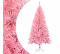 vidaXL Árbol de Navidad Artificial con Soporte Invertido Decoración Adornos Festivos Navideño Vacaciones Interior Exterior Rosa PVC 120 cm