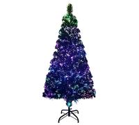 vidaXL Árbol de Navidad Artificial con Soporte Tradicional Decoración Adornos Festivos Navideño Realista Interior Exterior Verde Fibra Óptica 150 cm