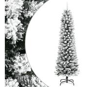 vidaXL Árbol de Navidad Artificial Estrecho 150 cm con nieve PVC y PE