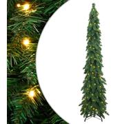 vidaXL Árbol de Navidad artificial iluminado con 130 LEDs 210 cm
