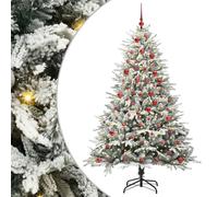 vidaXL Árbol de Navidad Artificial Pre-iluminado con Juego de Bolas