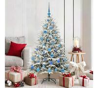 vidaXL Árbol de Navidad Artificial Pre-iluminado con Juego de Bolas