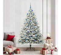 vidaXL Árbol de Navidad Artificial Pre-iluminado con Juego de Bolas