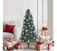 vidaXL Árbol de Navidad Artificial Pre-iluminado con Juego de Bolas