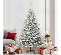 vidaXL Árbol de Navidad Artificial Pre-iluminado con Juego de Bolas