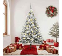 vidaXL Árbol de Navidad Artificial Pre-iluminado con Juego de Bolas