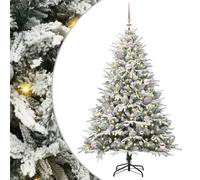 vidaXL Árbol de Navidad Artificial Pre-iluminado con Juego de Bolas