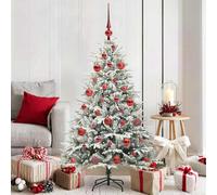 vidaXL Árbol de Navidad Artificial Pre-iluminado con Juego de Bolas