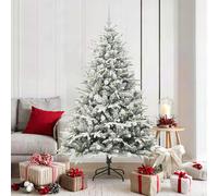 vidaXL Árbol de Navidad Artificial Pre-iluminado con Juego de Bolas
