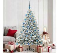 vidaXL Árbol de Navidad Artificial Pre-iluminado con Juego de Bolas