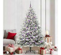 vidaXL Árbol de Navidad Artificial Pre-iluminado con Juego de Bolas