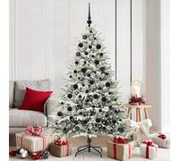 vidaXL Árbol de Navidad Artificial Pre-iluminado con Juego de Bolas