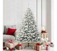 vidaXL Árbol de Navidad Artificial Pre-iluminado con Juego de Bolas