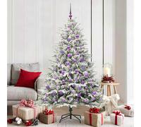 vidaXL Árbol de Navidad Artificial Pre-iluminado con Juego de Bolas