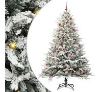 vidaXL Árbol de Navidad Artificial Pre-iluminado con Juego de Bolas