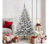 vidaXL Árbol de Navidad Artificial Pre-iluminado con Juego de Bolas