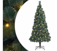 vidaXL Árbol de Navidad artificial pre-iluminado Verde 180 cm PET