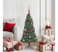 vidaXL Árbol de Navidad Artificial Preiluminado con Conjunto de Bolas