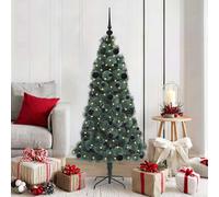 vidaXL Árbol de Navidad Artificial Preiluminado con Juego de Bolas PET