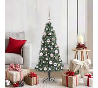 vidaXL Árbol de Navidad Artificial Preiluminado con Juego de Bolas PET