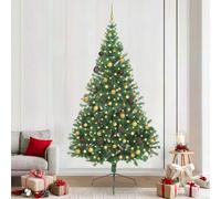 vidaXL Árbol de Navidad Artificial Preiluminado Verde 240 cm PVC