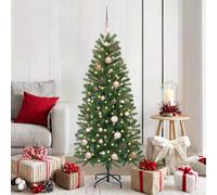vidaXL Árbol de Navidad artificial, color verde, 150 cm, fabricado con materiales PE y PVC