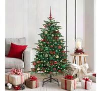 vidaXL Árbol de Navidad artificial Verde 150 cm PVC, Metal y Plástico