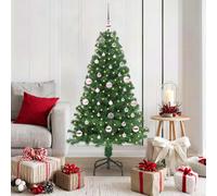 vidaXL Árbol de Navidad artificial Verde 150 cm PVC y Acero y Plástico