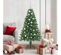 vidaXL Árbol de Navidad artificial Verde 150 cm PVC y Acero y Plástico