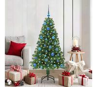 vidaXL Árbol de Navidad artificial Verde 150 cm PVC y Acero y Plástico