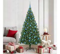 vidaXL Árbol de Navidad artificial Verde 180 cm PVC y Acero y Plástico